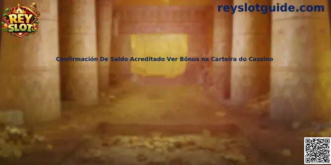 Confirmación de saldo acreditado y revisión de bonos en la cartera digital del casino